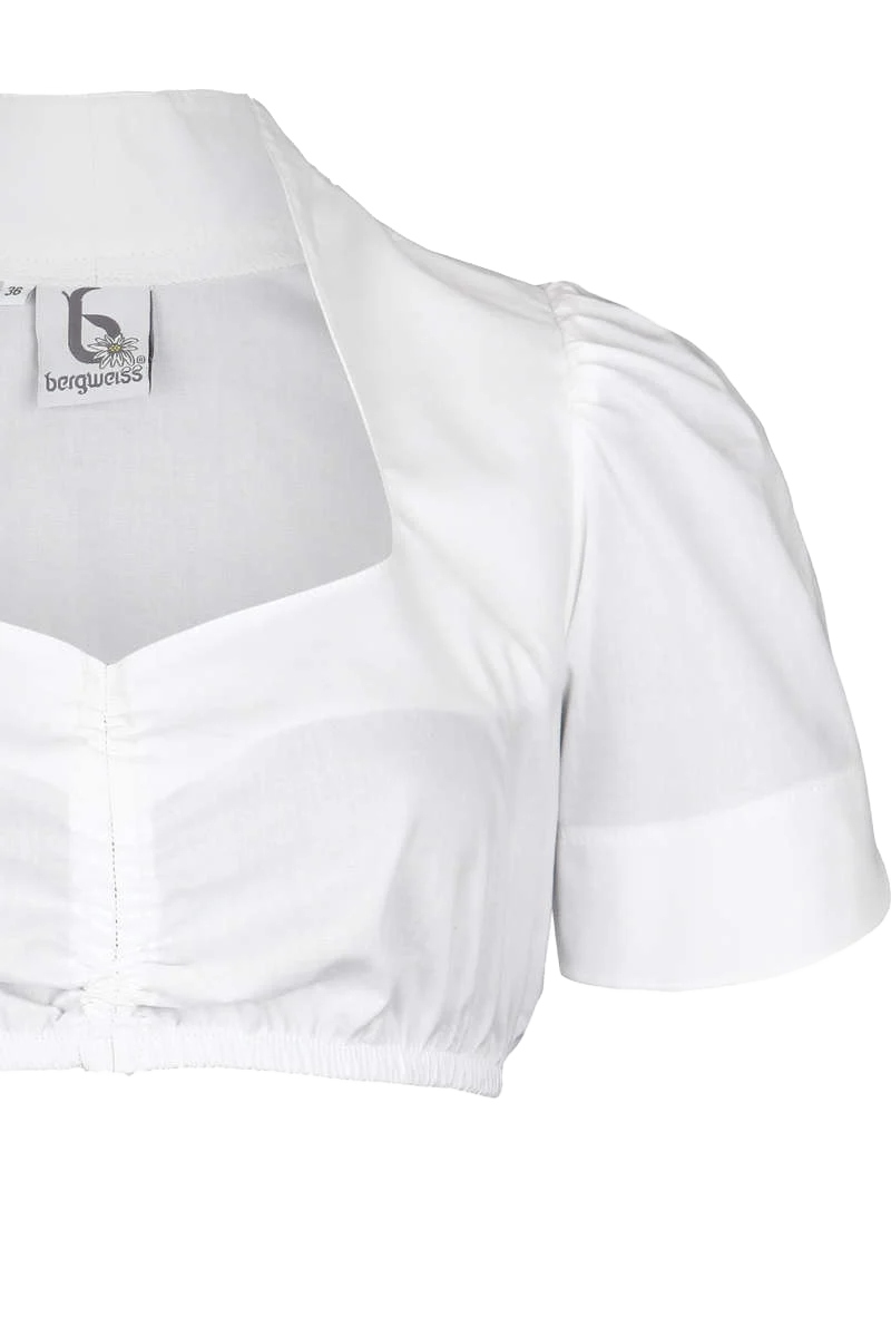 Dirndl Bluse mit Schneewittchenkragen