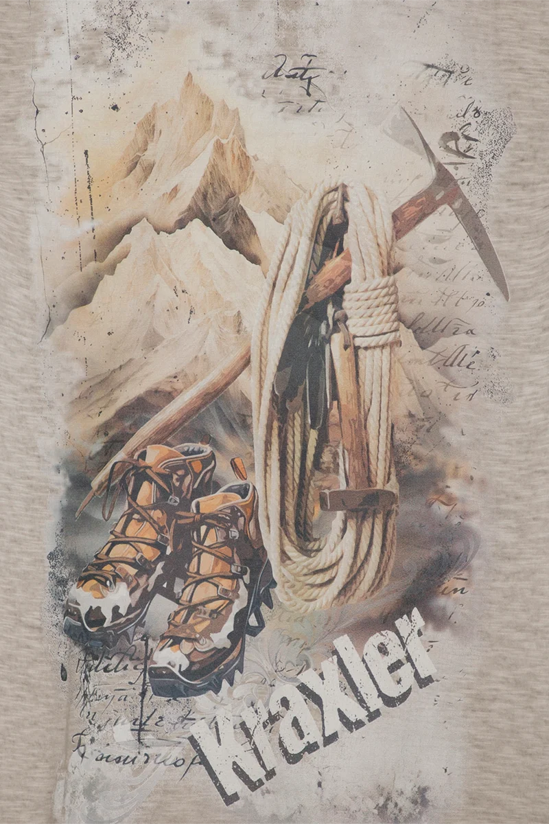 Herren T-Shirt 'Kraxler' Bergmotiv