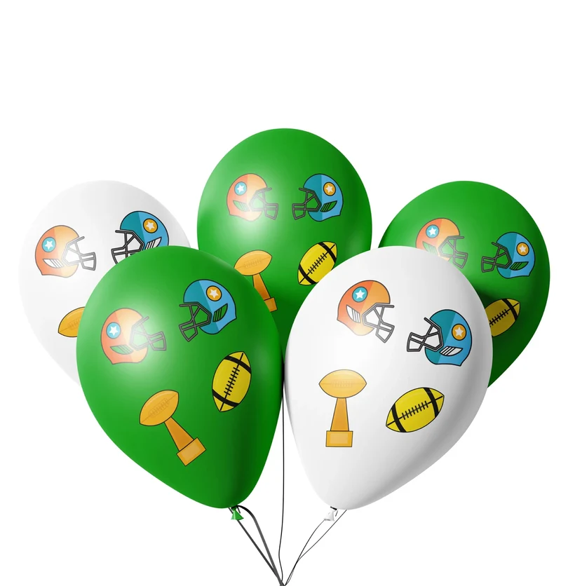 25x Luftballons Ballons Super Bowl Deko Dekoration 2020 Party Set American Football (25x Lutballons)