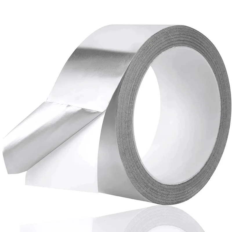 25 Meter Aluminium silber Klebeband Dichtband Band als Reperaturband Alu tape hitzebeständig & selbstklebend Aluminiumklebeband (1x)