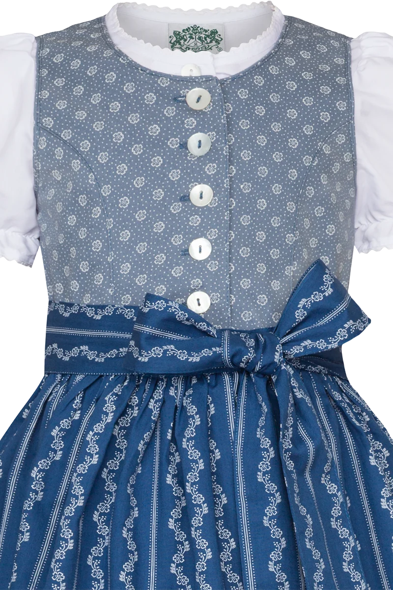 Kinderdirndl aus Baumwolle mit Bluse