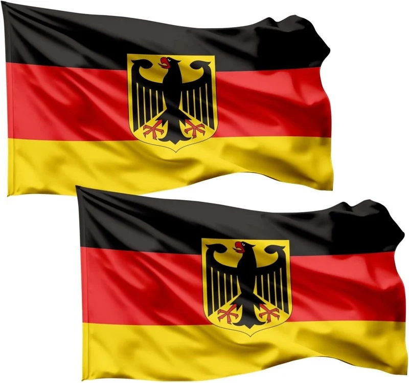 Flagge 60*90 cm mit Adler Deutschland schwarz, rot, gelb (Gold), als Deko, Dekoration, Partydeko für Fußball, Fußball Europameisterschaft WM 2022 (60*