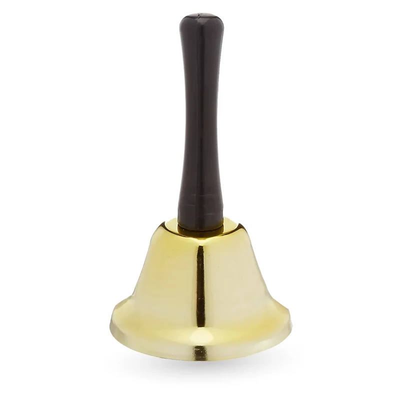 Weihnachtsglocke Nikolausglocke, Gold Glocke - Accessoire zu Nikolauskostüm, Weihnachtsmannkostüm - Weihnachten / Nikolaus (1x)