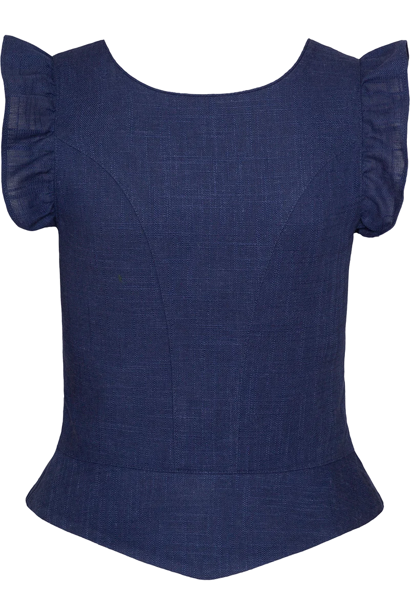Trachtenmieder mit Flügelärmel und Schößchen