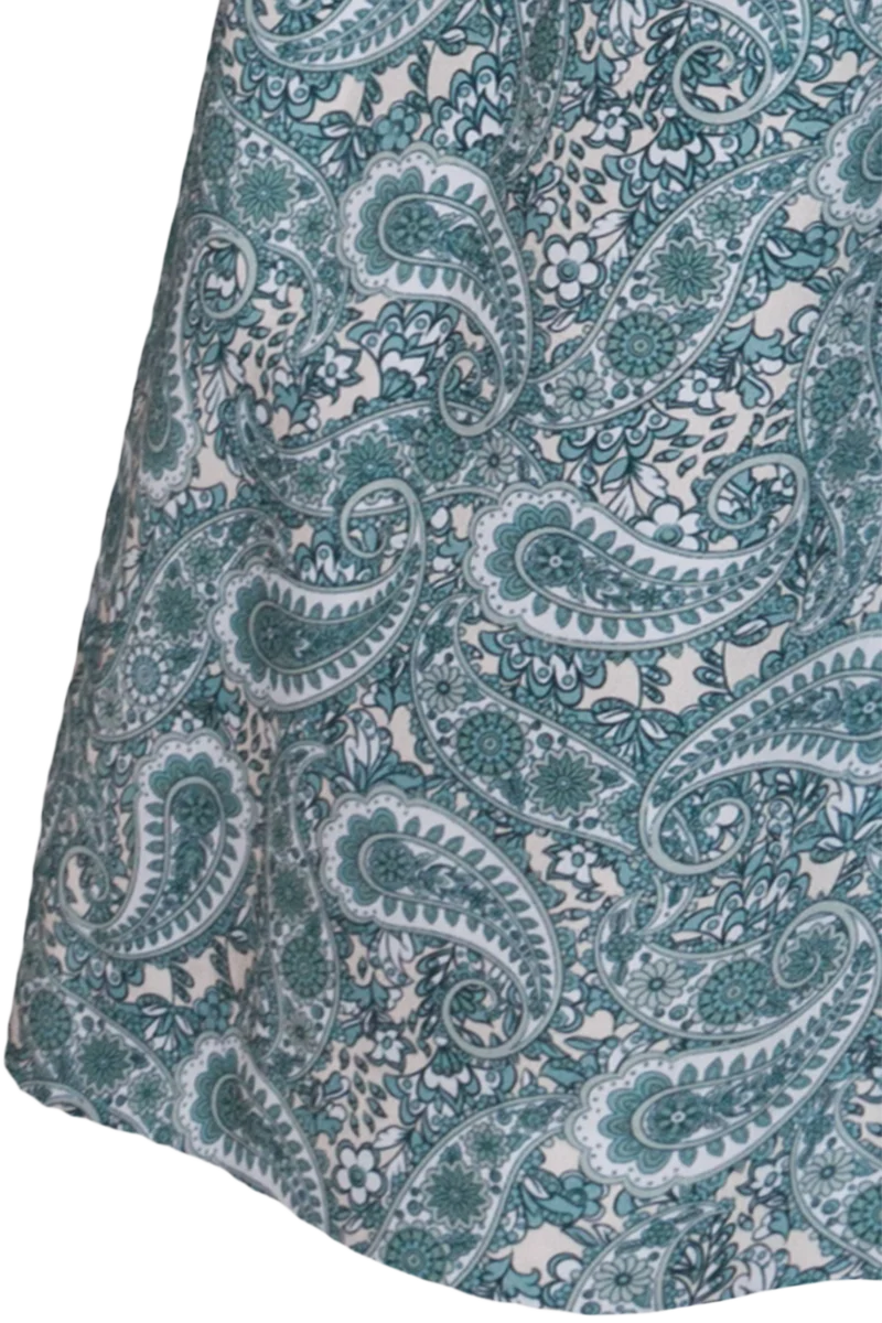 Dirndl lang Paisleymuster eckiger Ausschnitt
