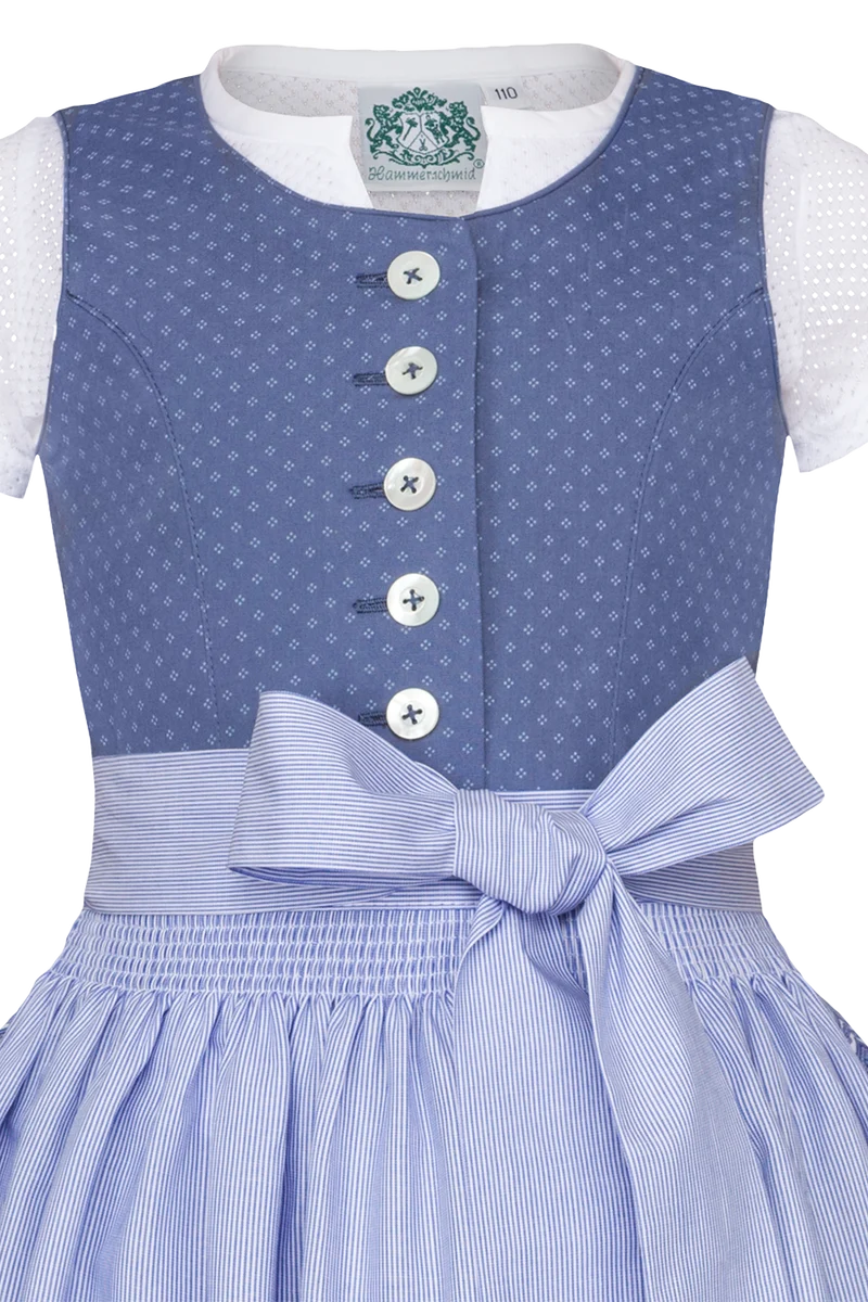 Kinder Baumwolldirndl mit Bluse