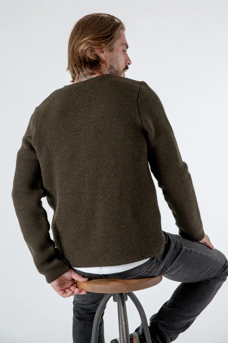 Gottseidank Strickjanker Toni oliv