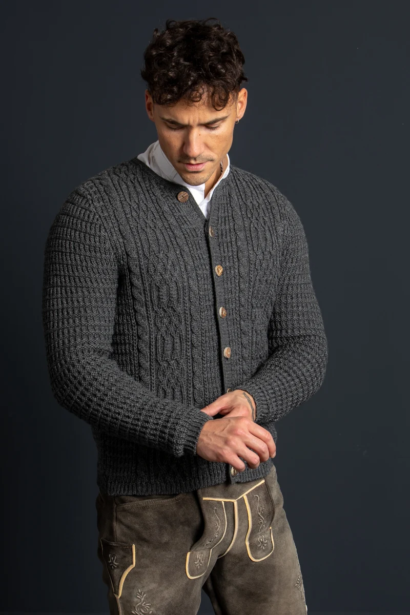 Gottseidank Strickjanker Anton asphalt