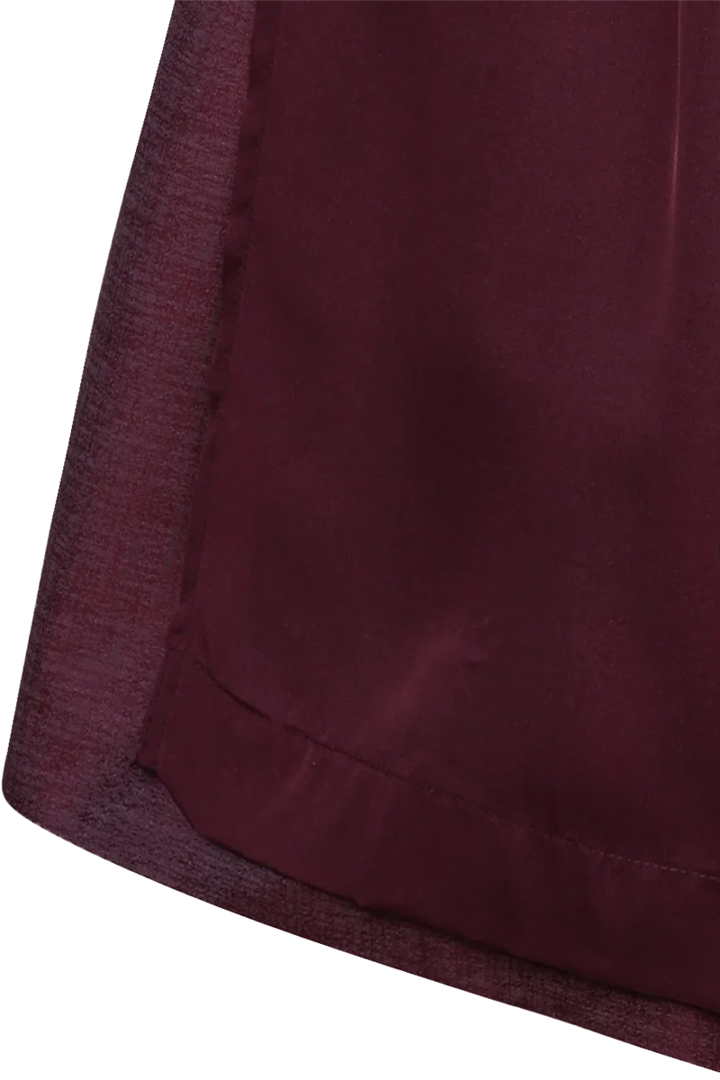Monochromes Cord-Dirndl in Midilänge