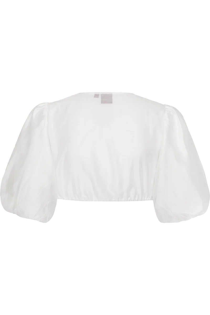 Dirndbluse transparent mit weiten Ärmeln