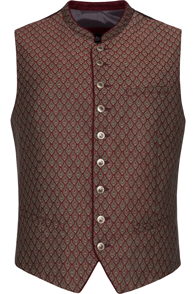 Herren Trachtenweste mit elastischem Rücken Slim Fit