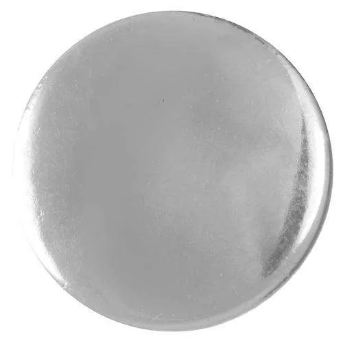 Metallknopf flach Silber – Uniformknopf MK-114SILBER-GLAENZ