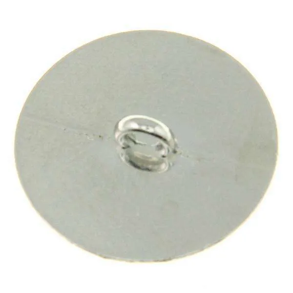 Metallknopf flach Silber – Uniformknopf MK-114SILBER-GLAENZ