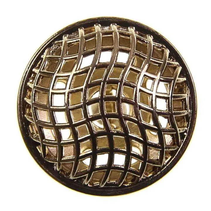 Metallknopf Muster Gold – Öse MK-13-G