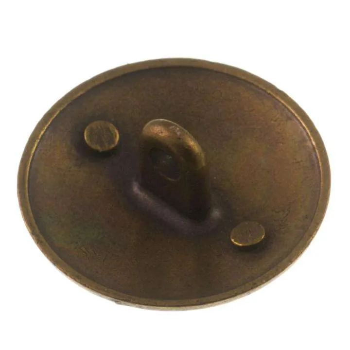 Metallknopf Messing-Braun mit Emaille-Lack Öse MK-148AG-CREME