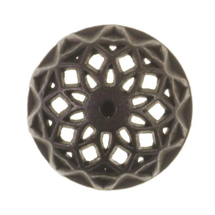 Metallknopf filigran Schwarz – Trachtenknopf MK-155-SCHW