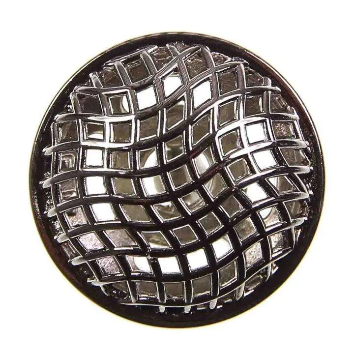 Metallknopf Muster Silber – Öse MK-13-S