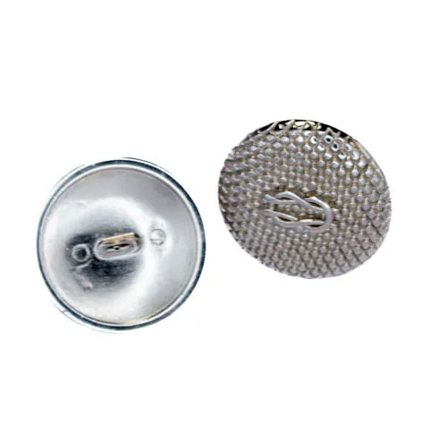Metallknopf Knotenoptik Silber – Zierknopf MK-16DSILBER