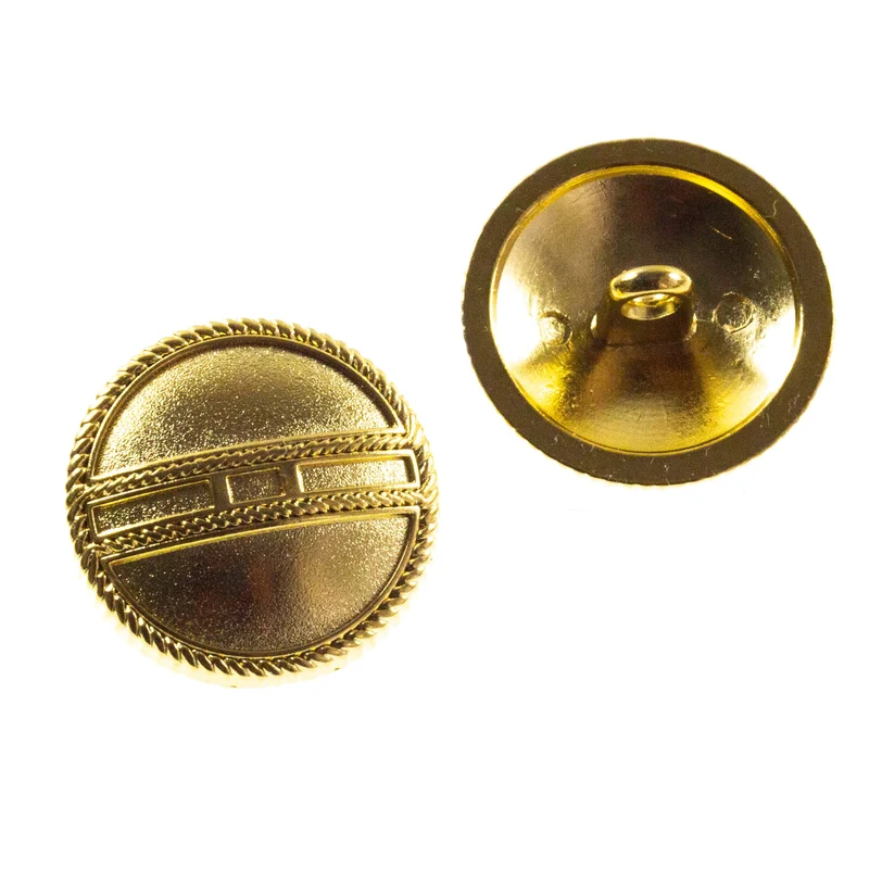 Metallknopf Muster Gürtelmuster Gold – Öse MK-17
