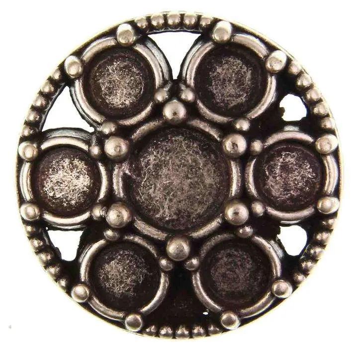Metallknopf Altsilber-Silber – Trachtenknopf MK-171AS