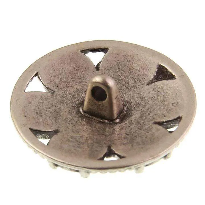 Metallknopf Altsilber-Silber – Trachtenknopf MK-171AS