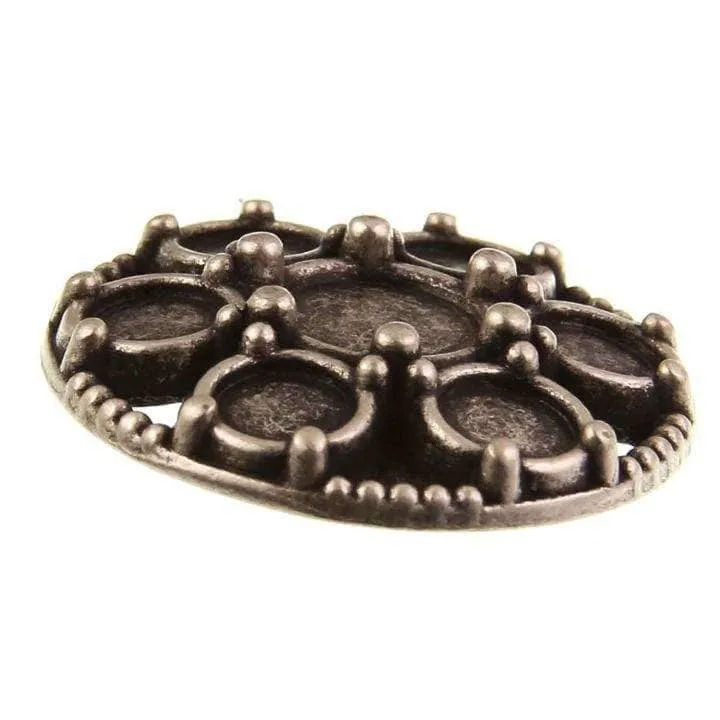 Metallknopf Altsilber-Silber – Trachtenknopf MK-171AS