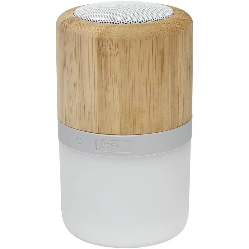 Aurea Bambus Bluetooth-Lautsprecher mit Beleuchtung, Naturfarben - Stilvoll & Öko