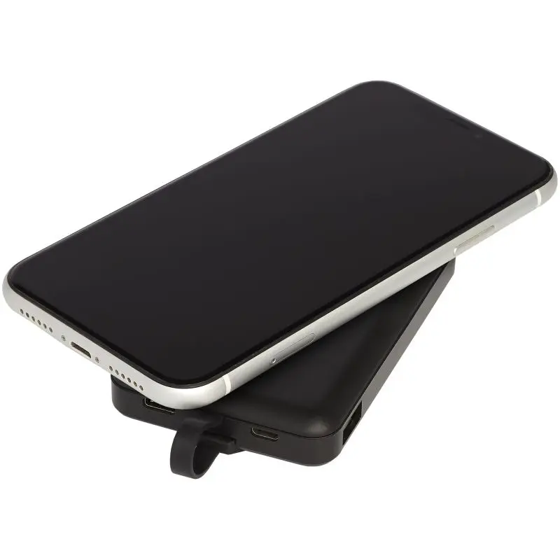 Kano 5000 mAh Wireless Powerbank mit 3-in-1 Kabel - Schwarz