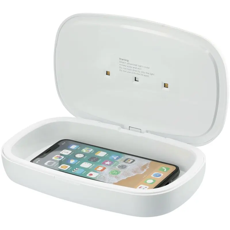 Capsule UV-Smartphone-Desinfektionsgerät mit 5W kabelloser Ladefläche - Weiß