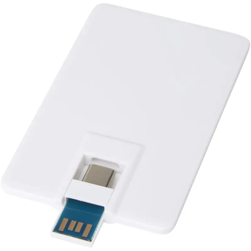 Duo Schlanker 32GB USB-Stick mit Typ-C & USB-A 3.0 - Weiß