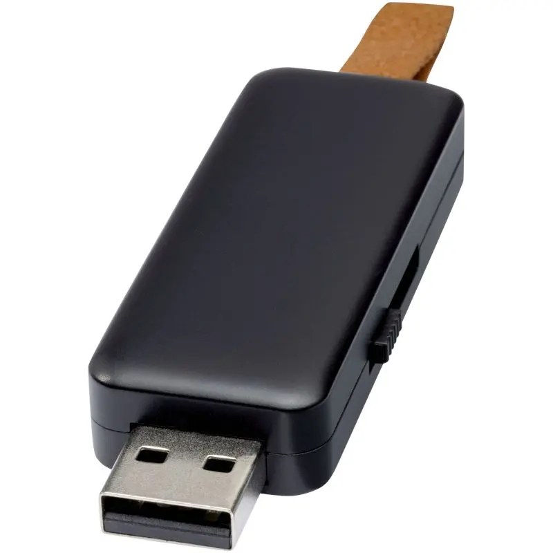 Gleam 4GB USB-Speicherstick mit Leuchtfeature - Schwarz