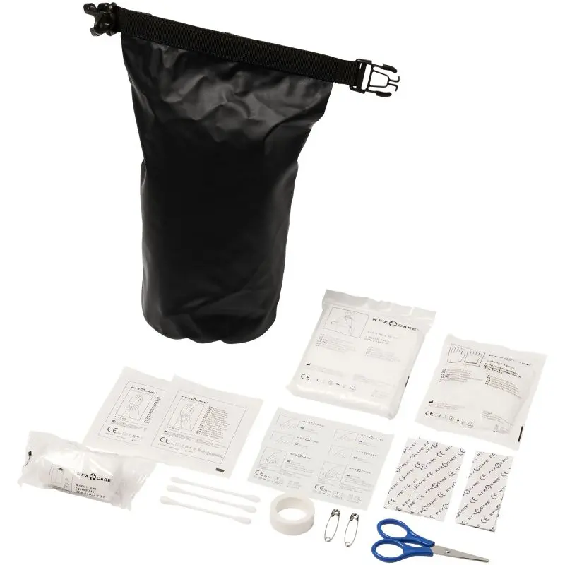 Alexander 30-teiliges Erste-Hilfe-Set in wasserfester Tasche, Schwarz