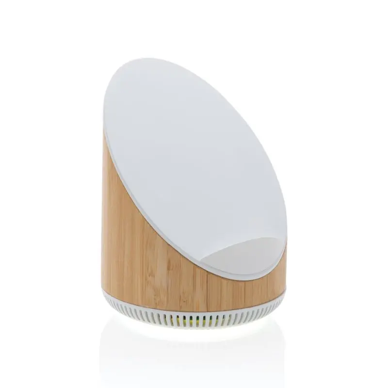 Ovate Bambus Lautsprecher 5W mit 15W Wireless Charger - Braun, Nachhaltig und Effizient