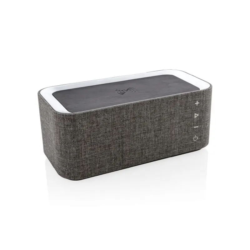 Vogue Kabelloses Ladegerät & Speaker - Grau-Schwarz