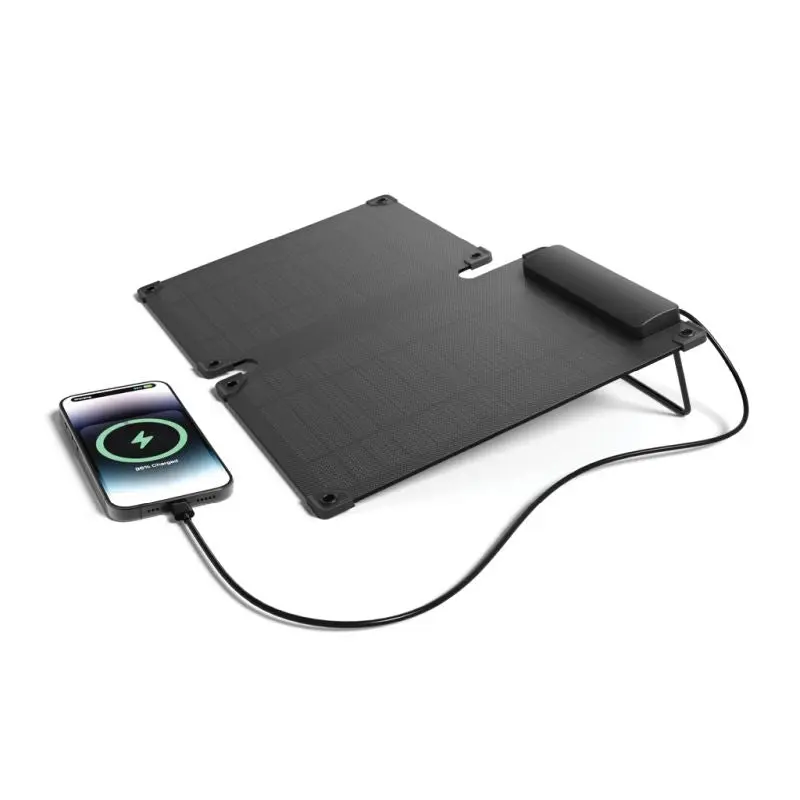 Solarpulse 10W Tragbares Solarmodul aus RCS-recyceltem Plastik - Schwarz