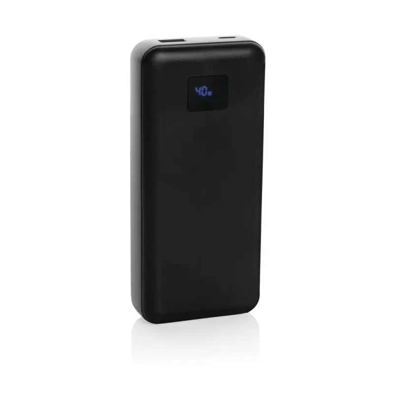 Leistungsstark: Gridley 20.000mAh 65W Laptop Powerbank aus RCS rPlastik – Schwarz