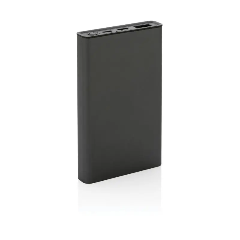 Terra 5.000mAh Powerbank aus RCS recyceltem Aluminium - Grau Umweltfreundlicher Energie-Speicher