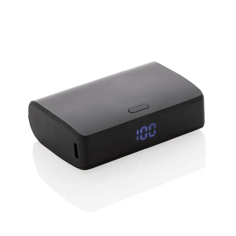 Schnelllade-Energie: FlashCharge 10.000mAh Fast-Charge Powerbank aus RCS rPlastik – Schwarz