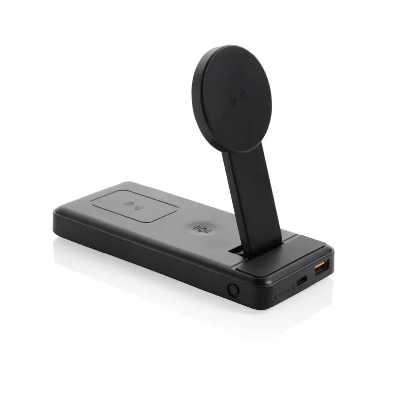 Multifunktionale Energie: Fenwick 10.000mAh 3-in-1 Powerbank aus RCS recyceltem ABS – Schwarz