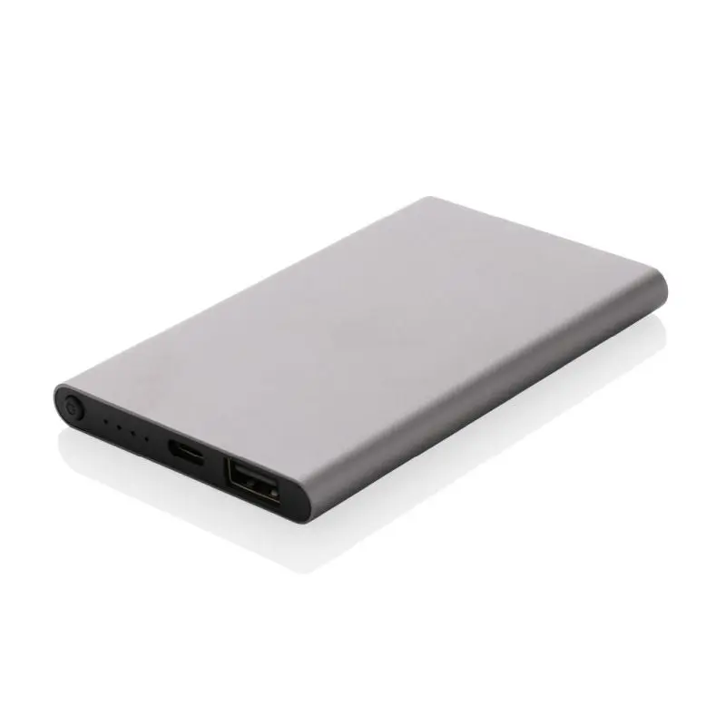 4.000mAh Type-C Powerbank aus RCS recyceltem ABS & Aluminium – anthrazit