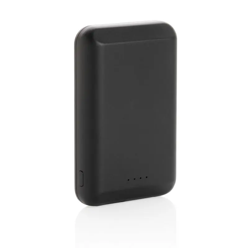 Kabellose 5.000mAh Magnet-Powerbank in Schwarz - Effizient und Modern