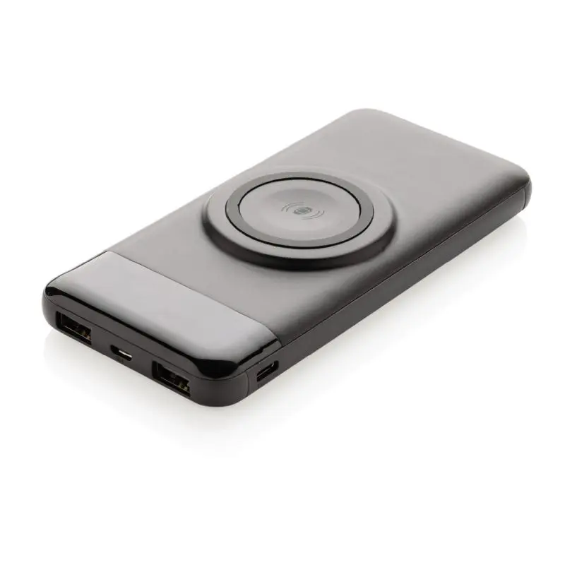 10.000 mAh Kabellose Powerbank mit Watch-Ladegerät - Schwarz
