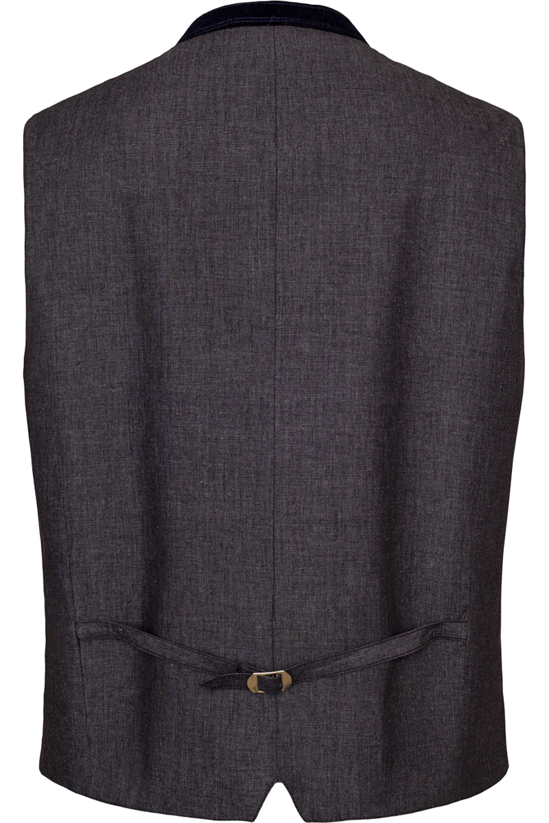 Herren Trachtenweste mit Samt-Details