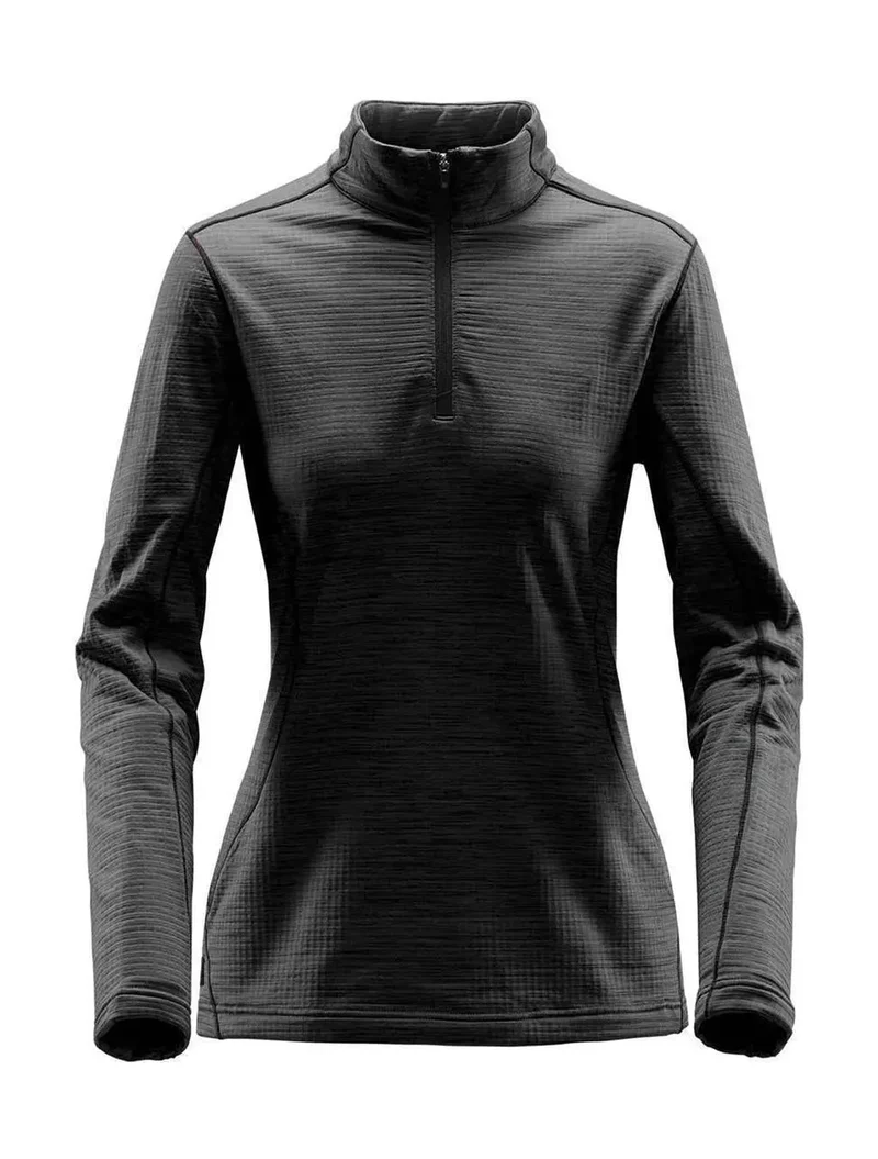 Damen Thermo Langarmshirt mit 1/4 Reißverschluss