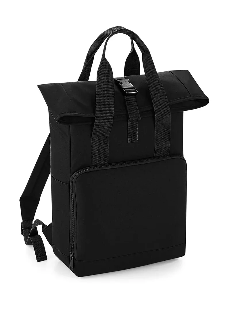 Wiederverwertbarer Roll-Top-Rucksack mit Zwillingsgriffen
