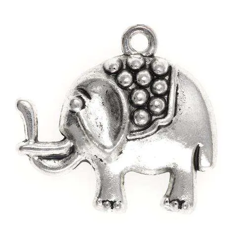 Schmuck Anhänger Elefant Grau – Metallanhänger AN-68