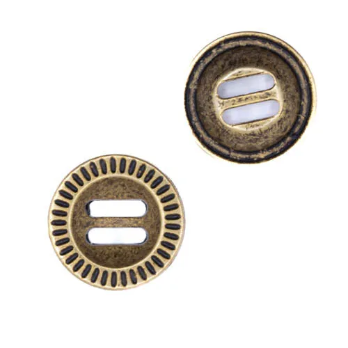 Trachtenknopf Altgold – Schlitzknopf – TK-144