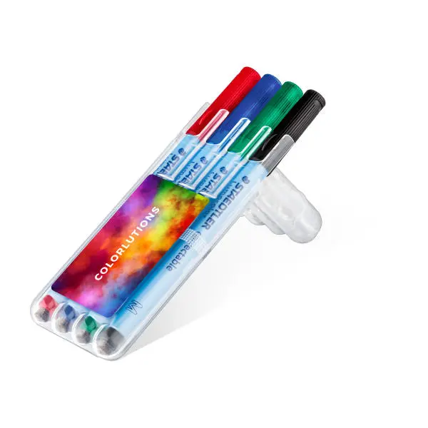 STAEDTLER Lumocolor Korrigierbare Marker, 4er-Set, Transparent