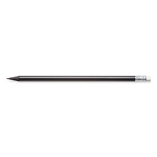 STAEDTLER Runder Bleistift, Schwarz, Durchgefärbt mit Radiertip - Elegant & Praktisch