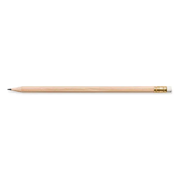 STAEDTLER Naturfarbener Hexagonal-Bleistift mit Radierer